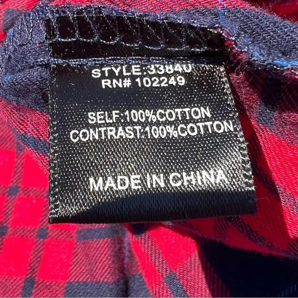 Skies Are Blue Flannel Button-up | Size: Small | Color: Red